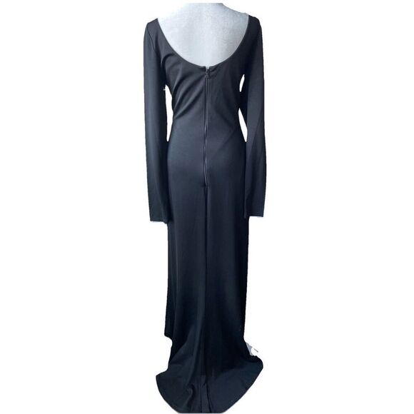 Alice + Olivia Kalena Jersey Cut-Out Black  Maxi Dress US Size 12 - Picture 5 of 6